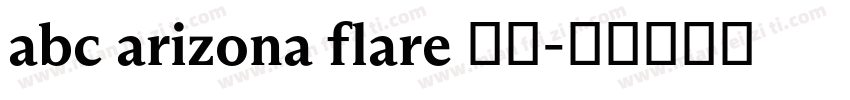 abc arizona flare 下载字体转换